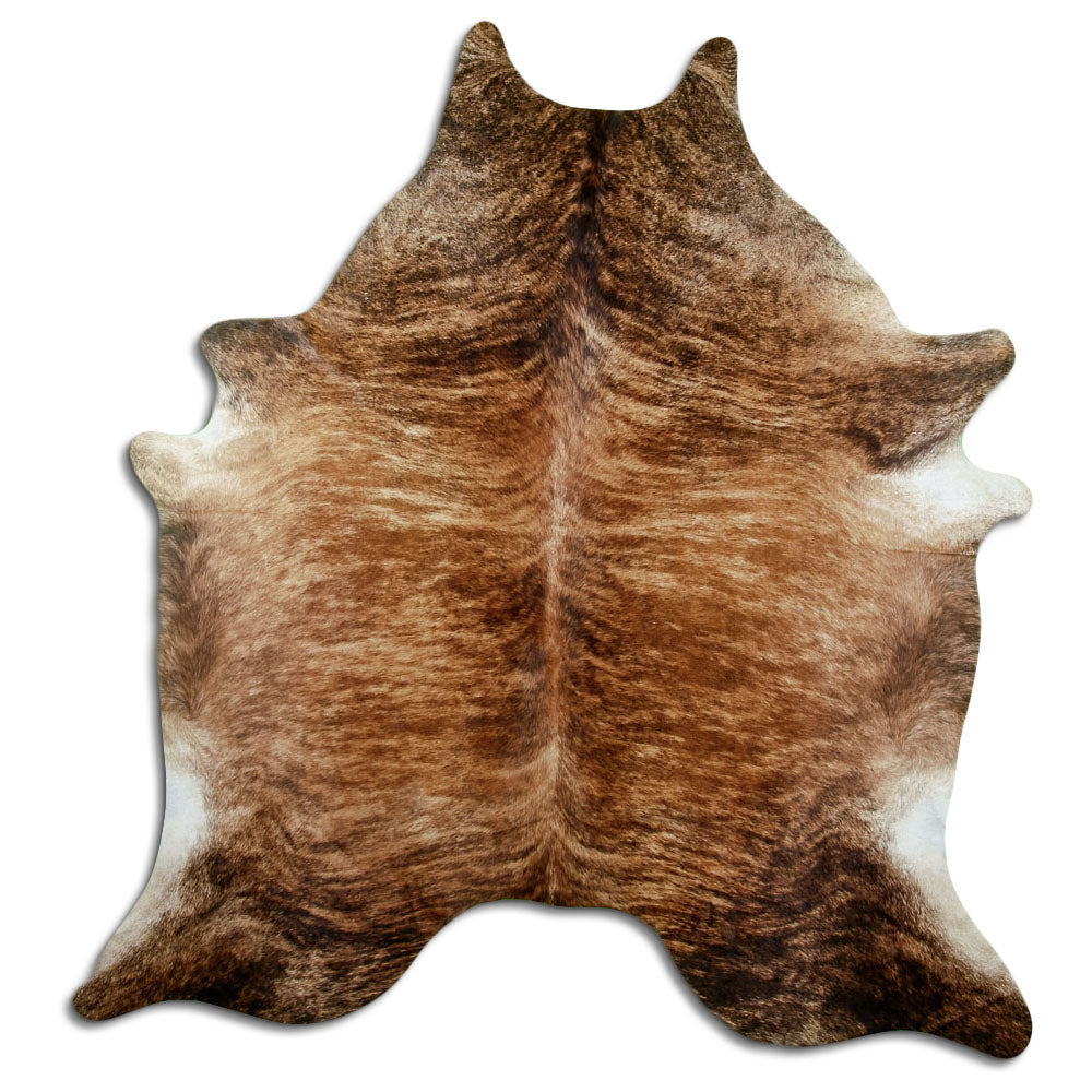 Peau de vache exotique d’environ 220 × 210 cm, vue de dessus : exactement la peau que vous recevez
