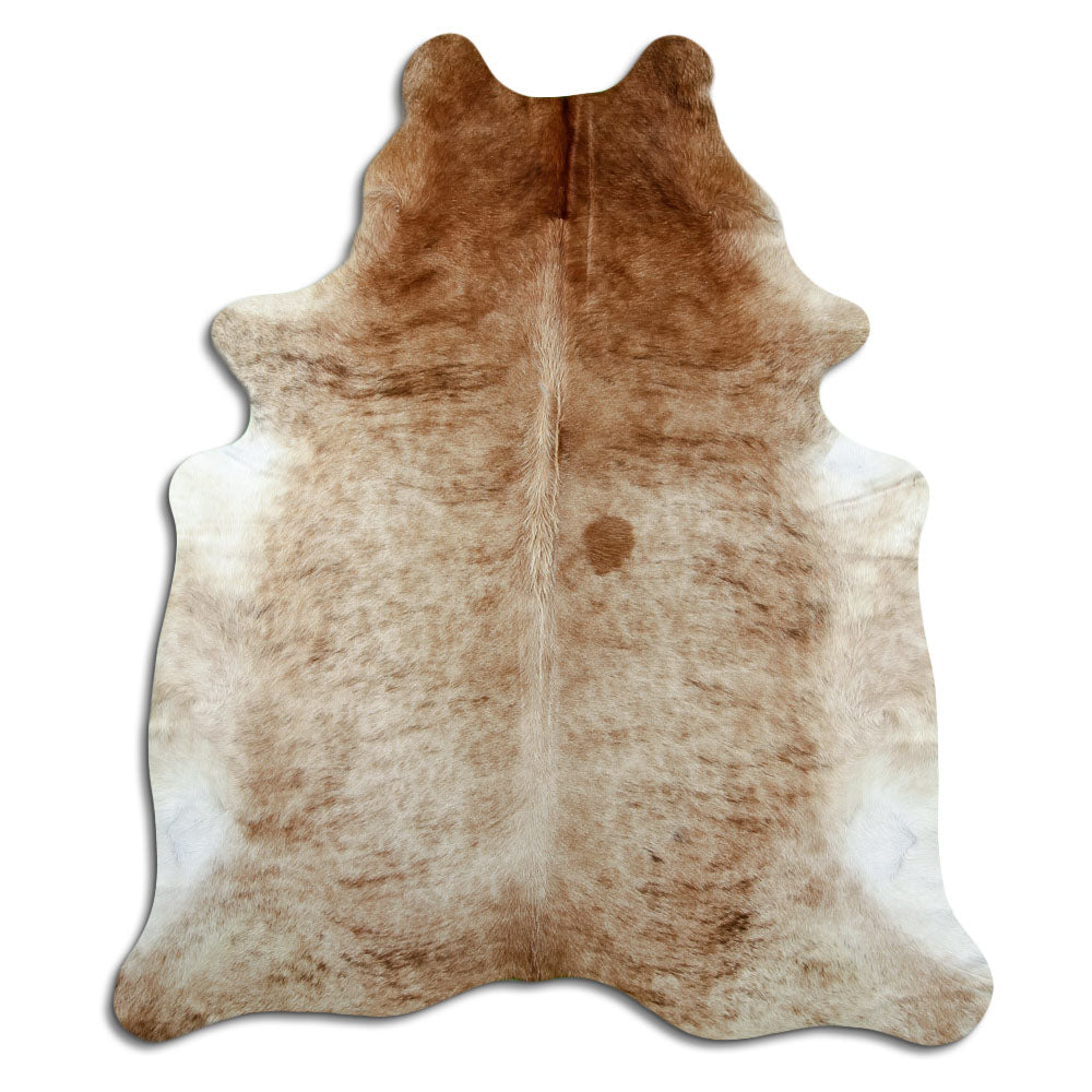 Peau de vache exotique d’environ 210 × 180 cm, vue de dessus : exactement la peau que vous recevez
