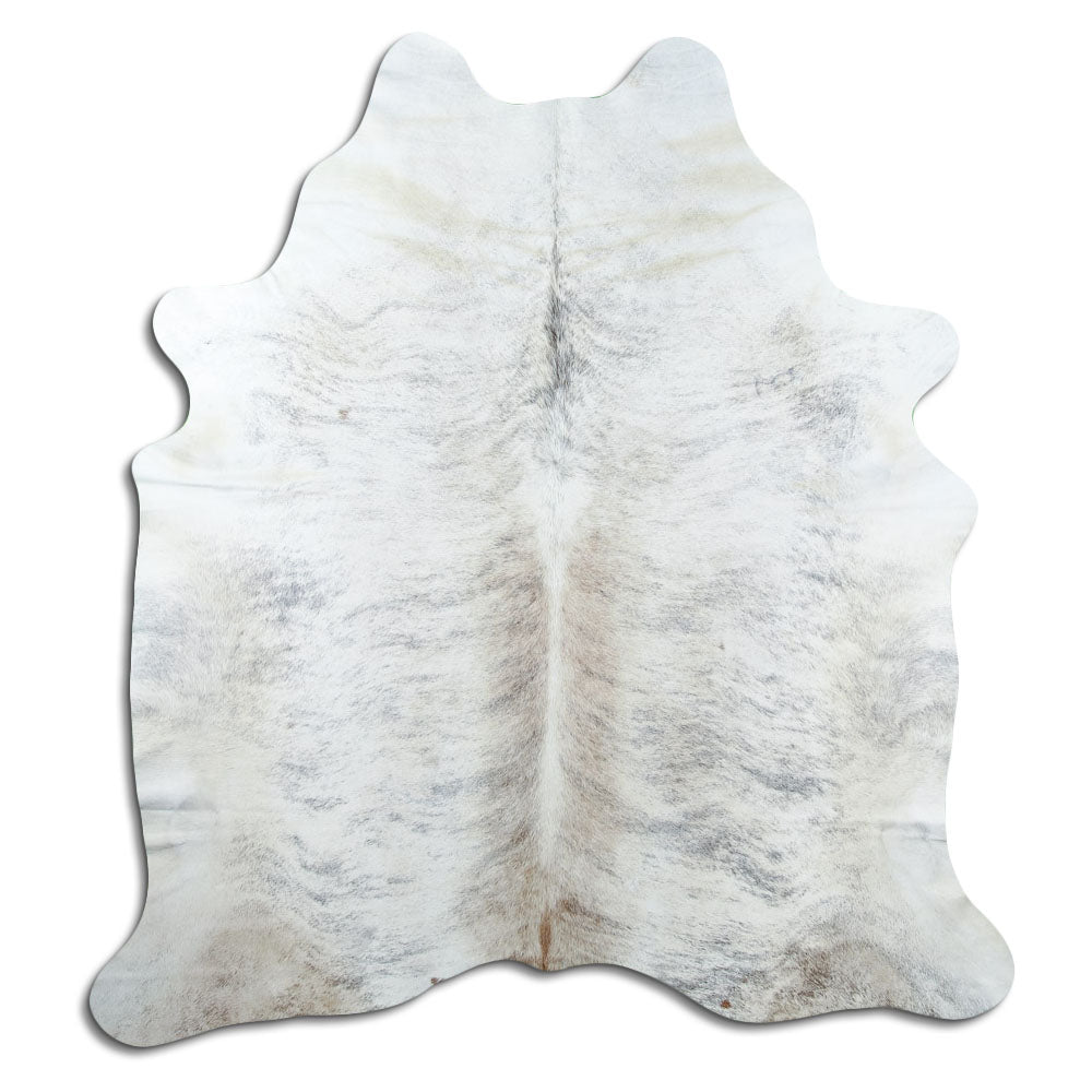 Peau de vache exotique d’environ 210 × 190 cm, vue de dessus : exactement la peau que vous recevez