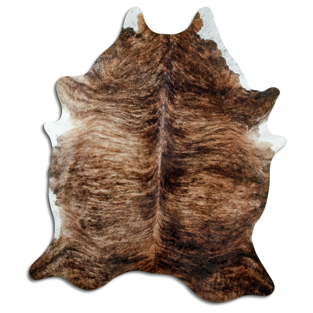 Peau de vache exotique d’environ 220 × 180 cm, vue de dessus : exactement la peau que vous recevez