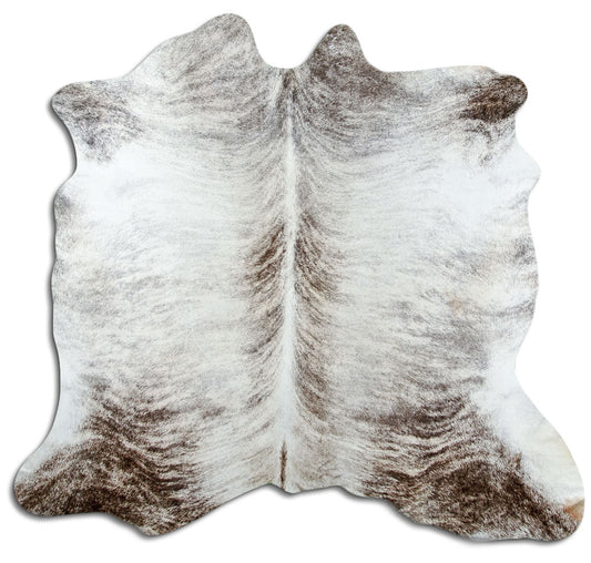 Peau de vache exotique d’environ 170 × 190 cm, vue de dessus : exactement la peau que vous recevez