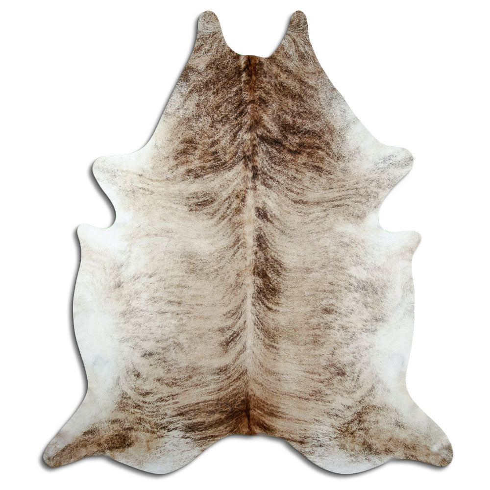 Peau de vache exotique d’environ 250 × 220 cm, vue de dessus : exactement la peau que vous recevez