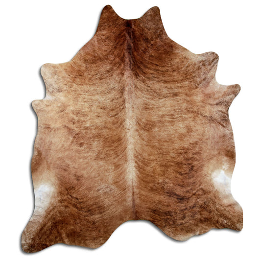 Peau de vache exotique d’environ 250 × 220 cm, vue de dessus : exactement la peau que vous recevez