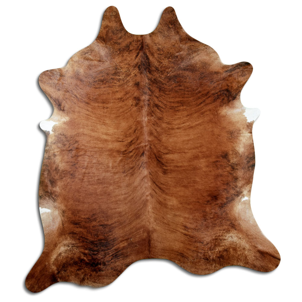 Peau de vache exotique d’environ 230 × 200 cm, vue de dessus : exactement la peau que vous recevez