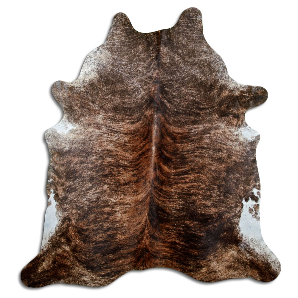 Peau de vache exotique d’environ 220 × 200 cm, vue de dessus : exactement la peau que vous recevez