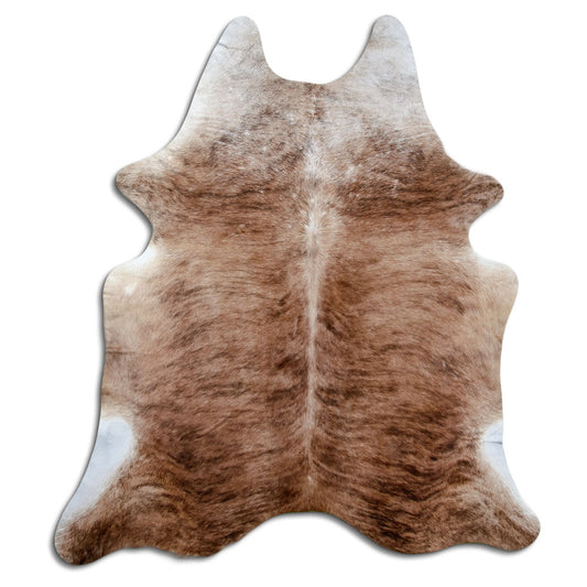 Peau de vache exotique d’environ 210 × 190 cm, vue de dessus : exactement la peau que vous recevez