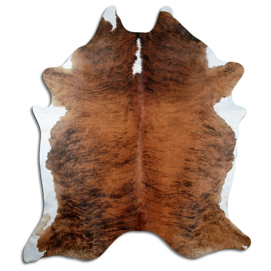 Peau de vache exotique d’environ 250 × 220 cm, vue de dessus : exactement la peau que vous recevez