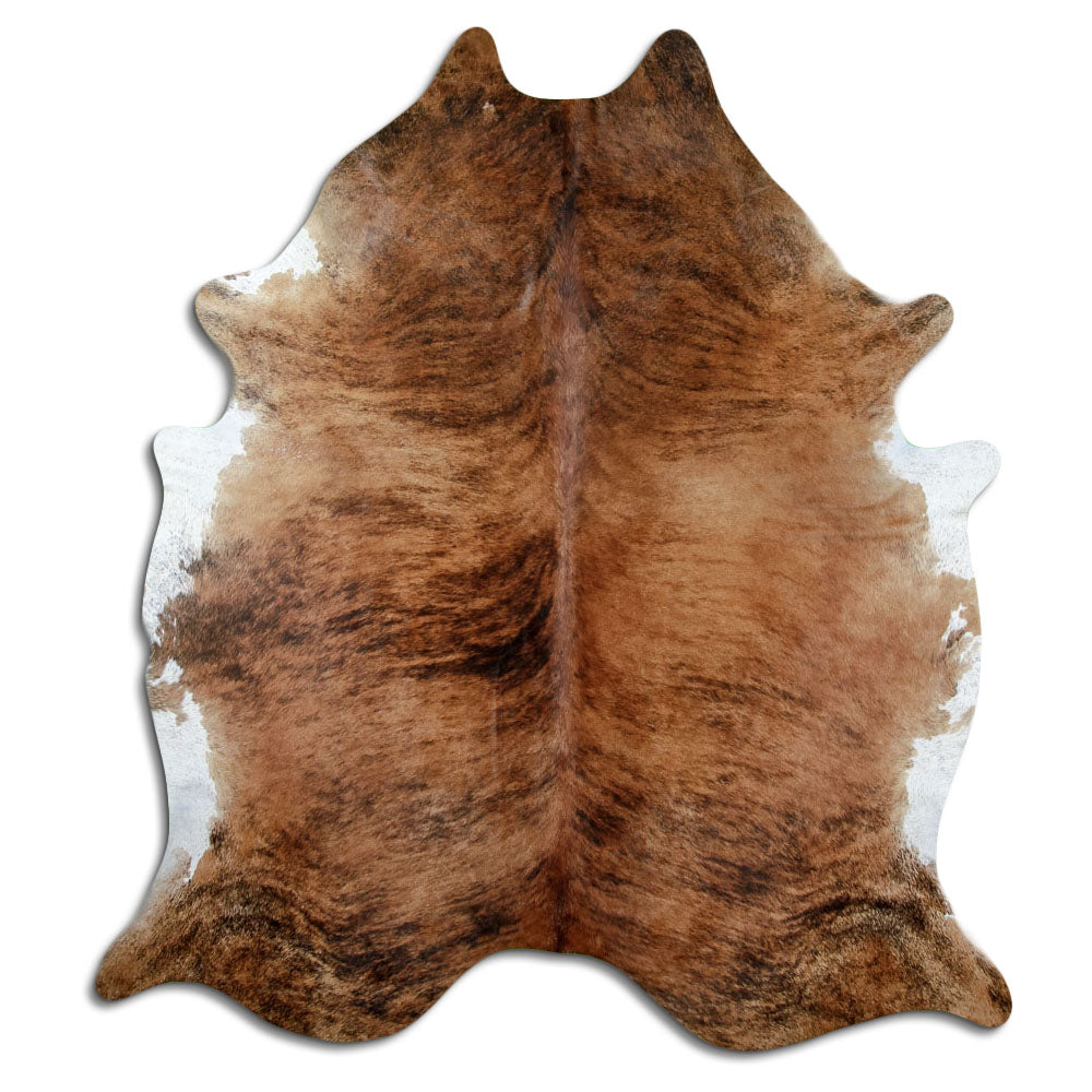 Peau de vache exotique d’environ 230 × 210 cm, vue de dessus : exactement la peau que vous recevez