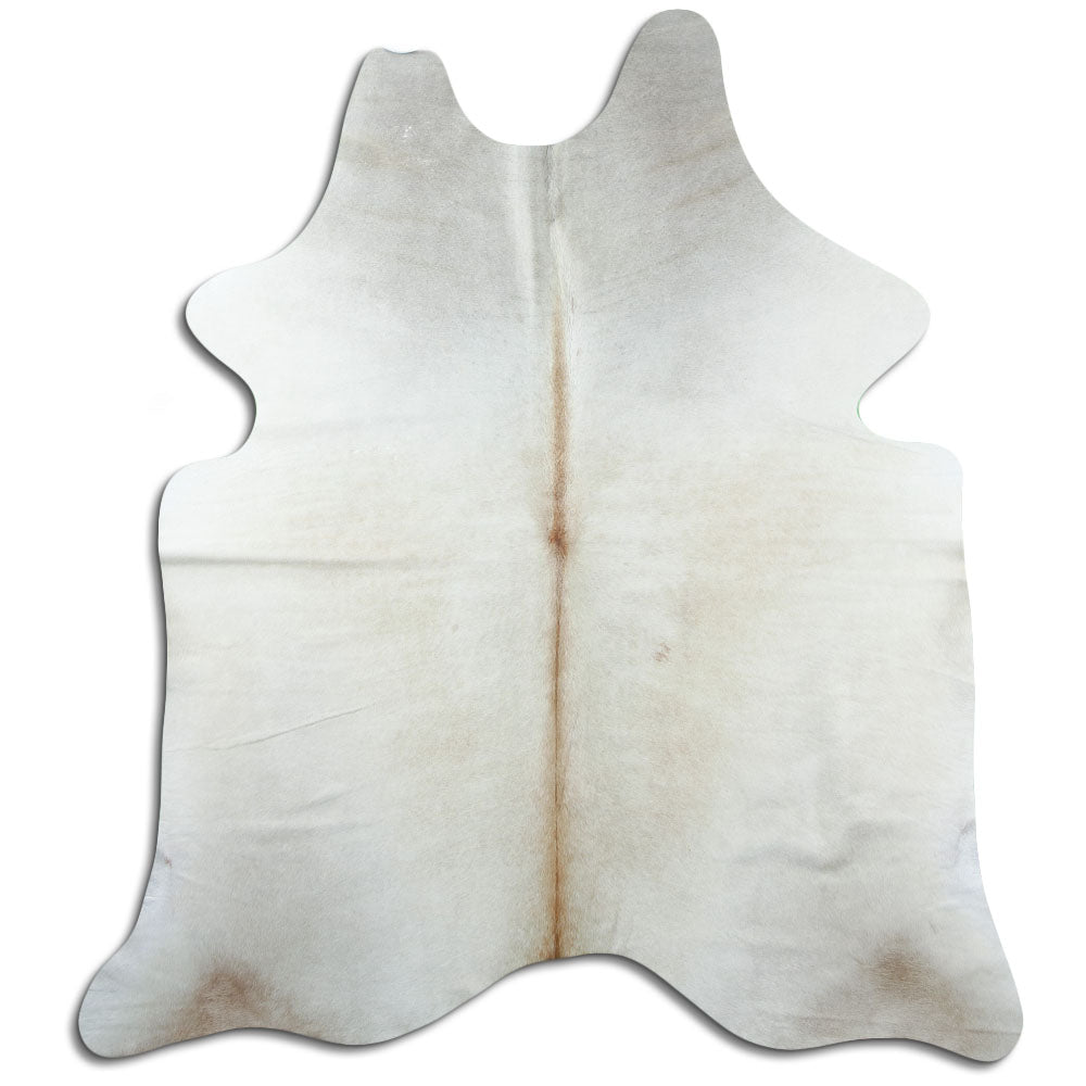 Peau de vache marron d’environ 200 × 180 cm, vue de dessus : exactement la peau que vous recevez