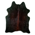 Peau de vache marron d’environ 180 × 140 cm, vue de dessus : exactement la peau que vous recevez