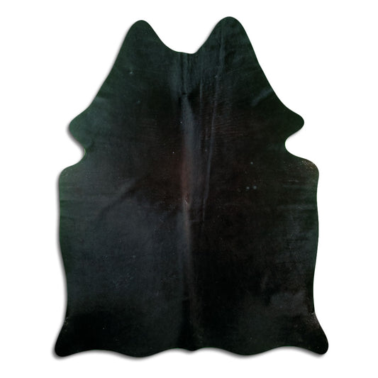 Peau de vache marron d’environ 180 × 140 cm, vue de dessus : exactement la peau que vous recevez