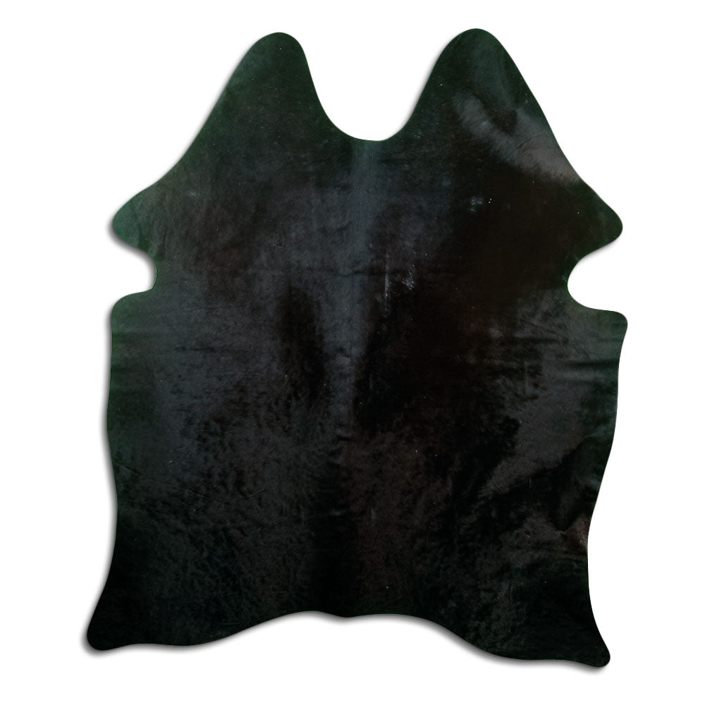 Peau de vache marron d’environ 170 × 140 cm, vue de dessus : exactement la peau que vous recevez