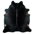 Peau de vache marron d’environ 240 × 210 cm, vue de dessus : exactement la peau que vous recevez
