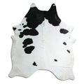 Peau de vache noire et blanche XXL