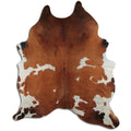 Peau de vache marron et blanche XXL