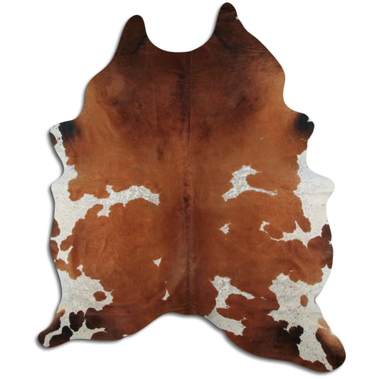 Peau de vache marron et blanche XXL