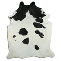 Peau de vache noire et blanche XXL
