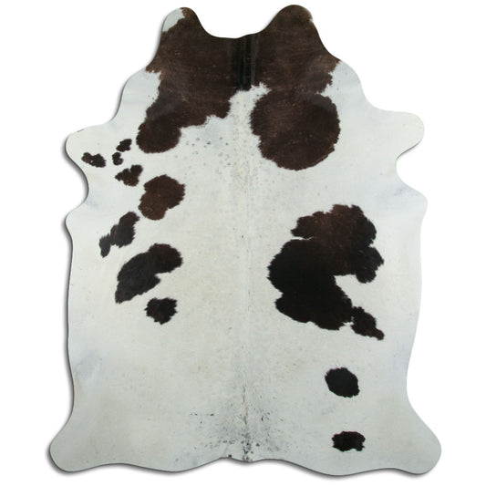 Peau de vache noire et blanche XXL