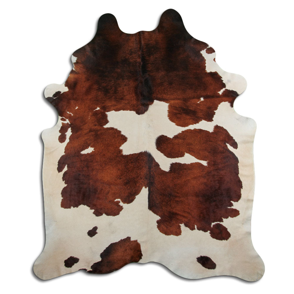 Peau de vache marron et blanche XXXL