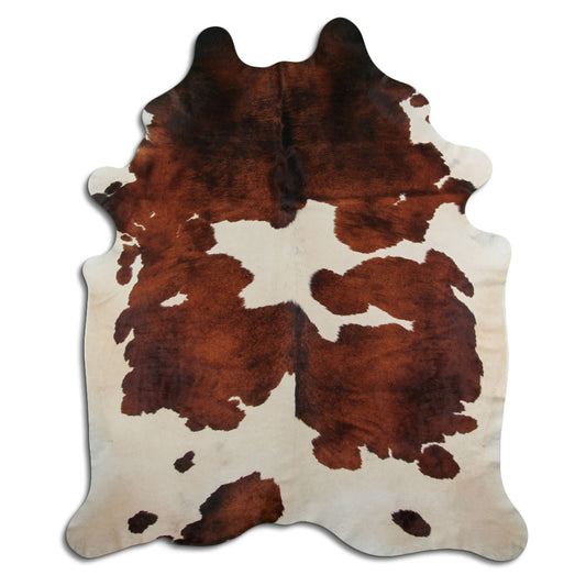 Peau de vache marron et blanche XXXL