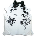 Peau de vache noire et blanche XXL
