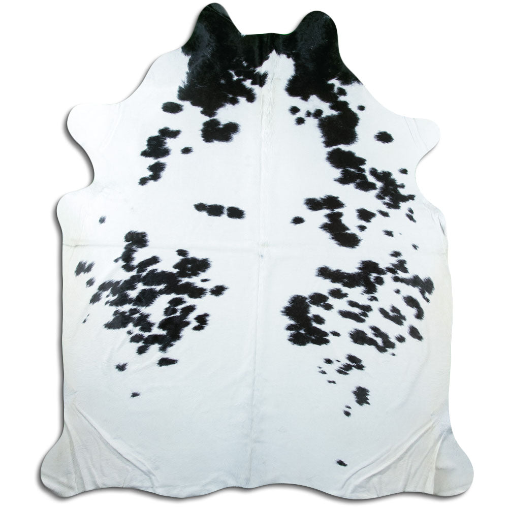 Peau de vache noire et blanche XXL