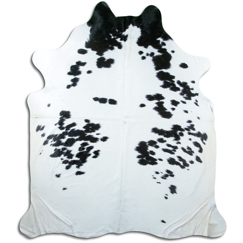 Peau de vache noire et blanche XXL