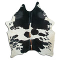 Peau de vache noire et blanche L