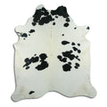 Peau de vache noire et blanche XXL