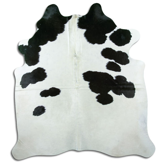 Peau de vache noire et blanche L