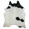 Peau de vache noire et blanche XXL