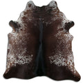 Peau de vache marron et blanche XXL