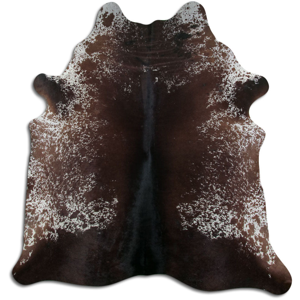 Peau de vache marron et blanche XXL