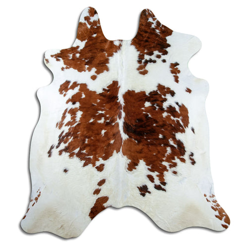Peau de vache marron et blanche XXL