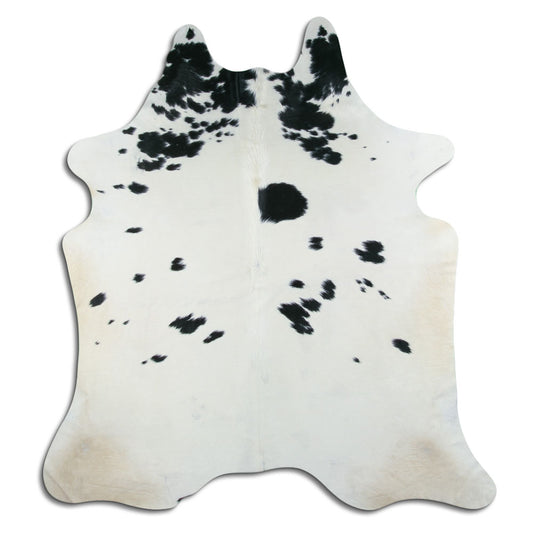 Peau de vache noire et blanche XXL