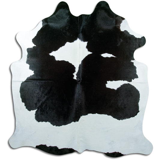 Peau de vache noire et blanche XXL