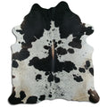 Peau de vache noire et blanche XXL
