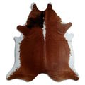 Peau de vache marron et blanche XXL