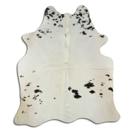 Peau de vache noire et blanche M