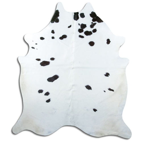 Peau de vache noire et blanche XXL