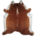 Peau de vache marron et blanche XXXL