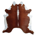 Peau de vache marron et blanche XXL