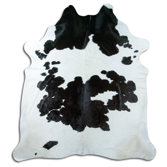 Peau de vache noire et blanche XXL