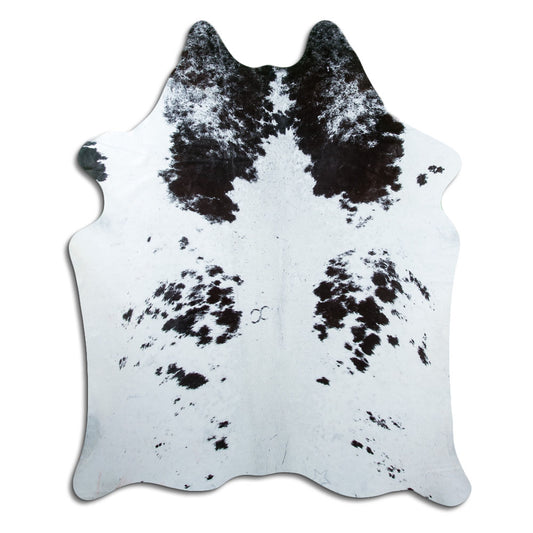 Peau de vache noire et blanche XXL