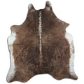 Peau de vache marron et blanche XXL