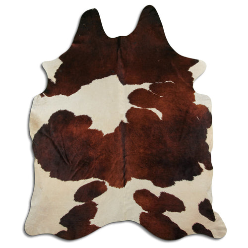 Peau de vache marron et blanche XXL