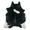 Peau de vache noire et blanche L