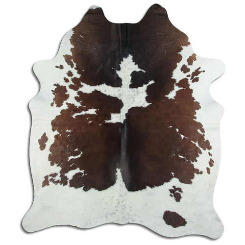Peau de vache marron et blanche XXL