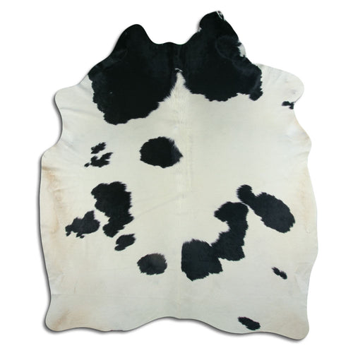 Peau de vache noire et blanche XXXL