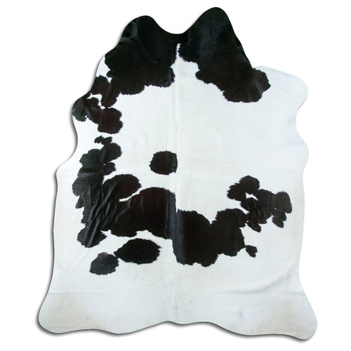 Peau de vache noire et blanche XXL